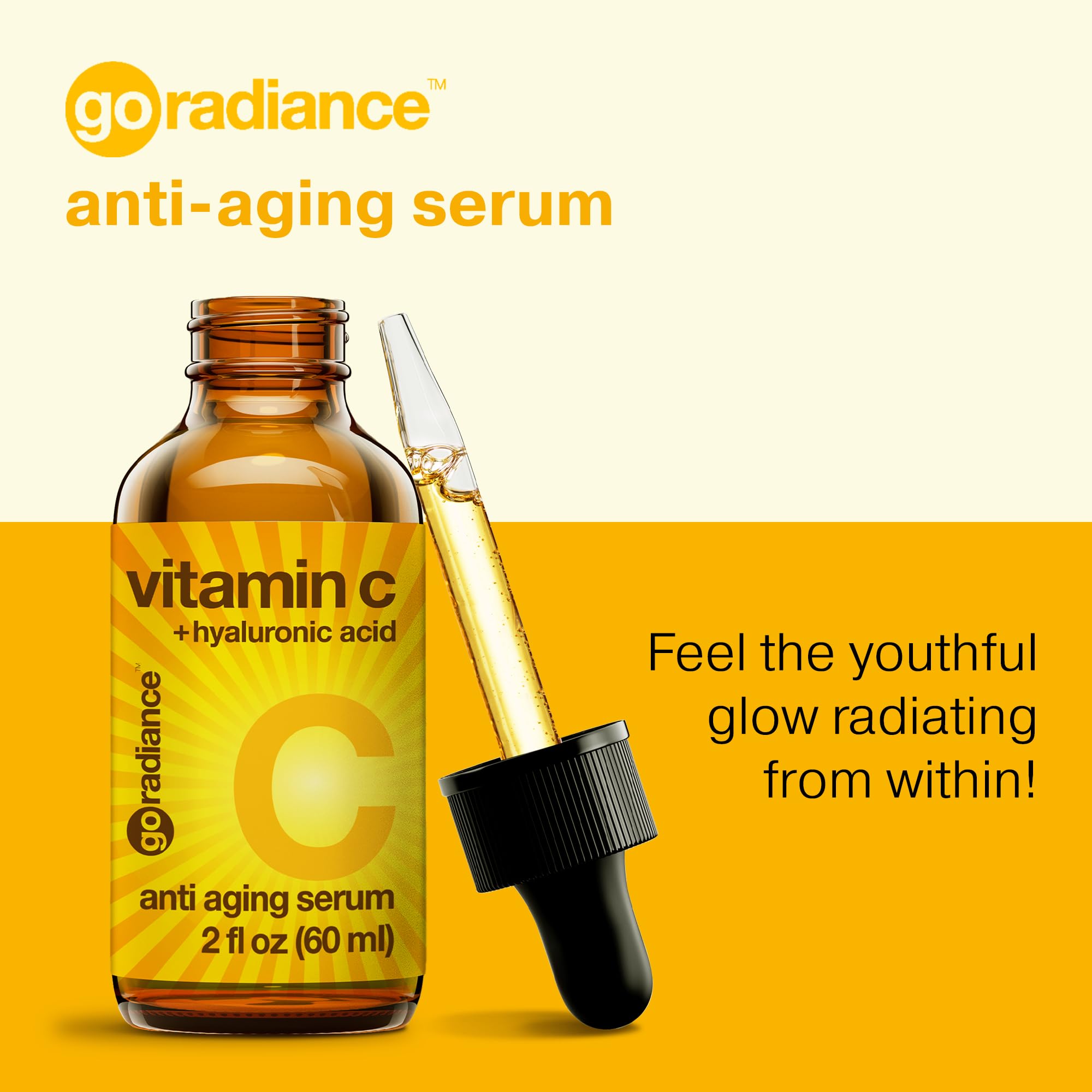 Go Radiance aplicación con dos gotas para rostro