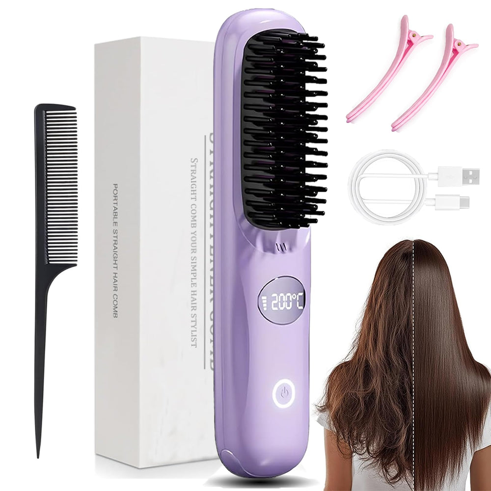 Gobrush Pro cepillo-alisador-inalambrico para un acabado suave y sin frizz