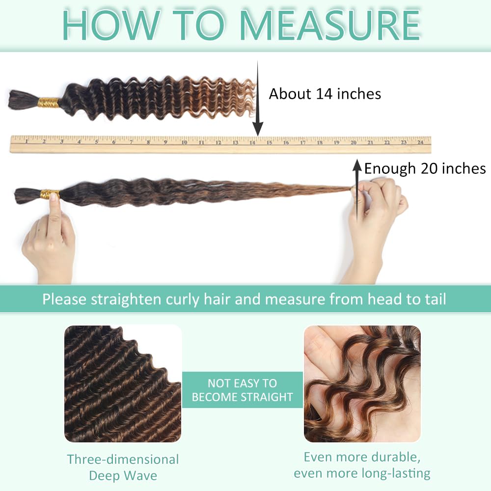 Goday Ombre Braiding Hair, 6 paquetes de 150 g, densidad para trenzas completas