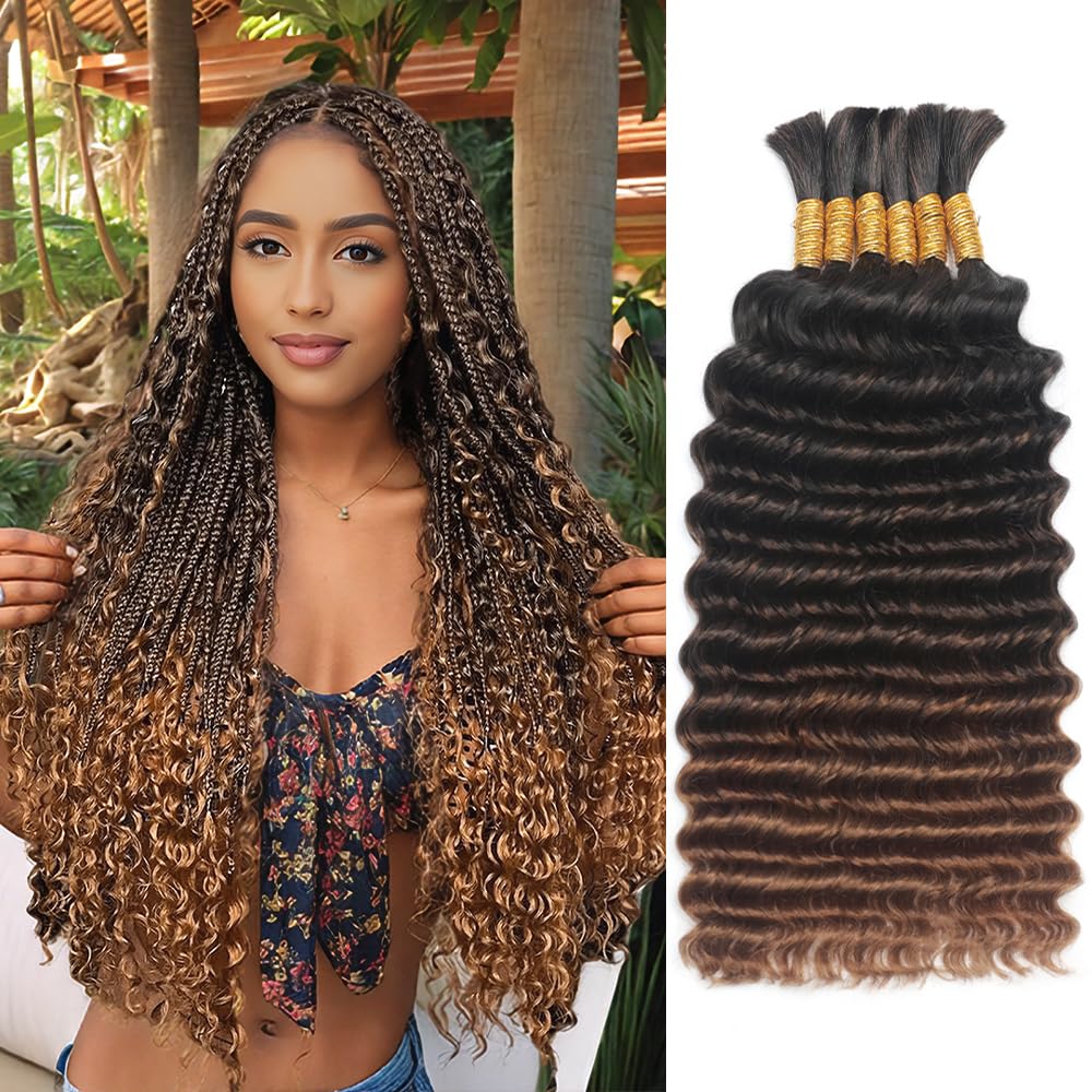 Goday Ombre Braiding Hair, 6 paquetes, 150 g, 20 pulgadas, para trenzas voluminosas