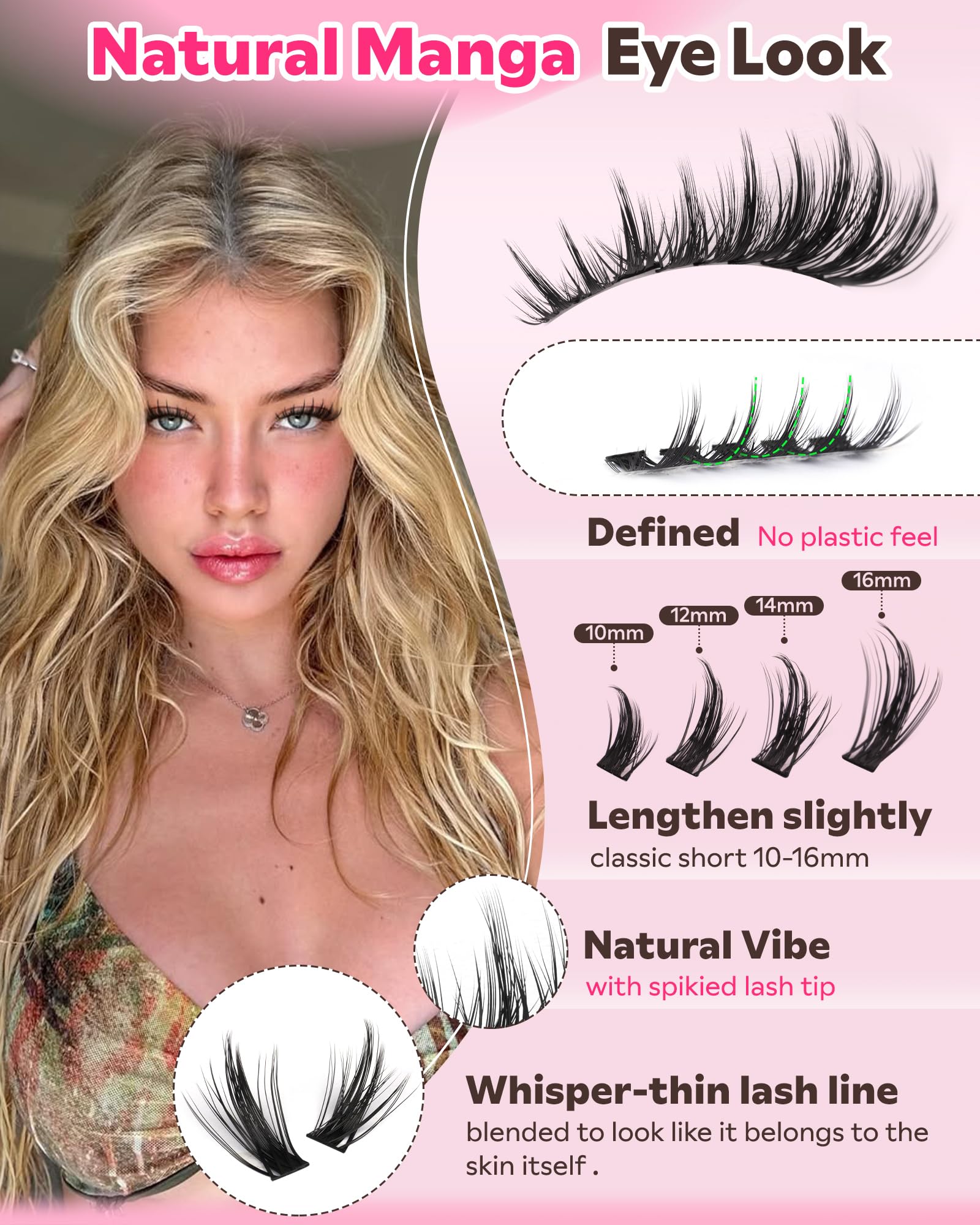 Goddvenus fibra de pestañas muy suave para un acabado natural.
