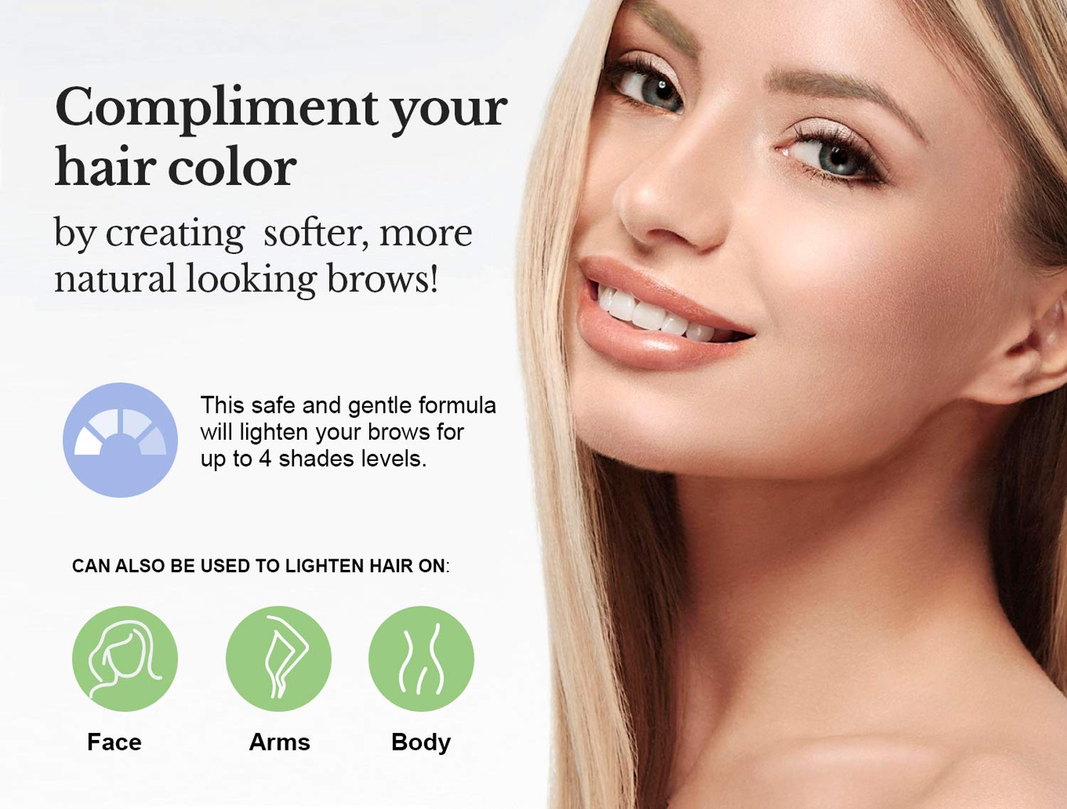 Kit de aclarado de cejas Godefroy para resultados duraderos.