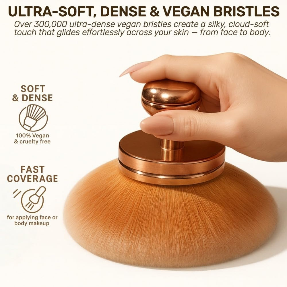 GOERTI cepillo difuminado sin rayas para bronceado natural.