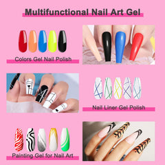 GOICC gel arte de uñas para delineaciones finas y decoraciones florales