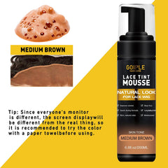 Goiple Mousse Tintada tono marrón medio para un blend natural.
