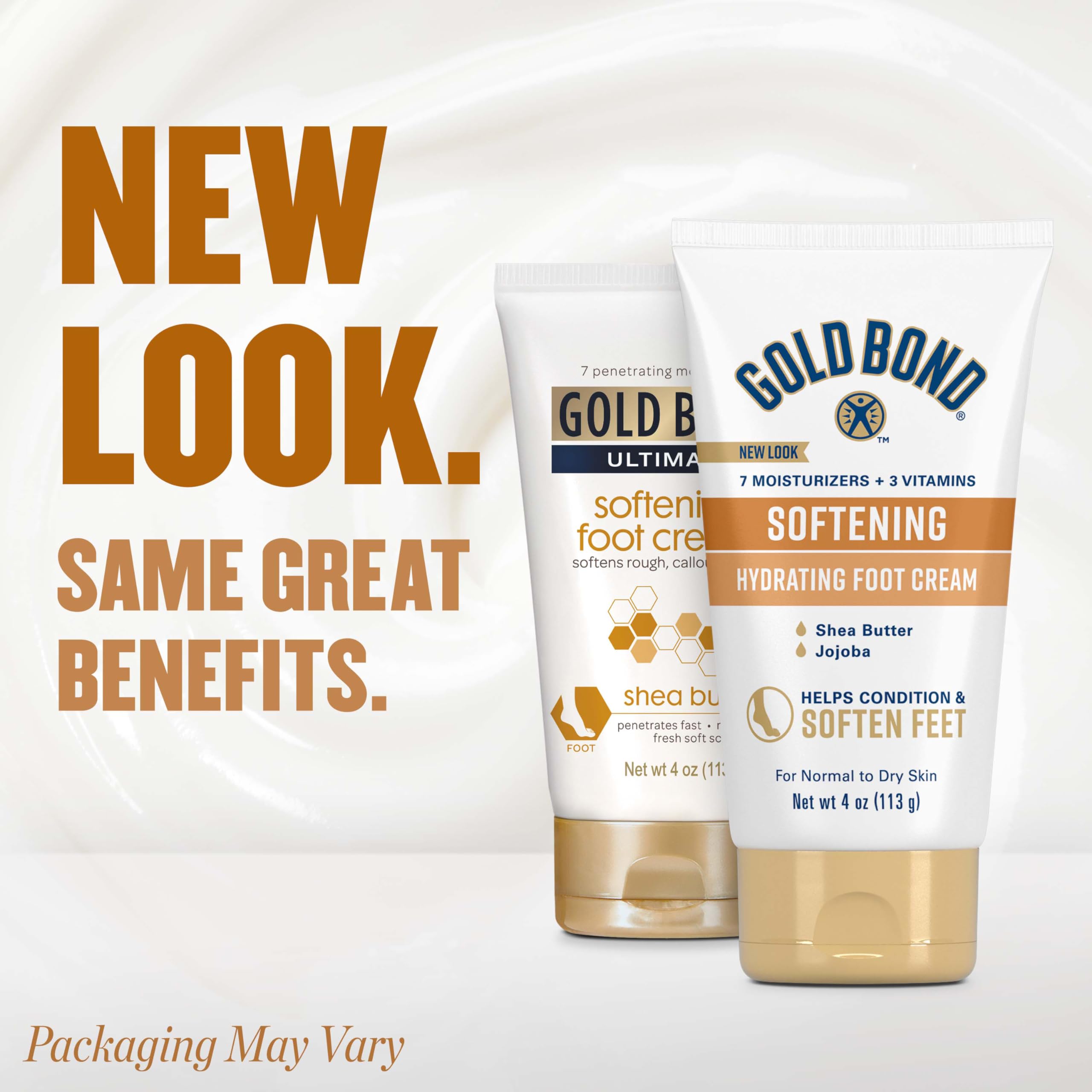 Gold Bond crema de pies con aplicación fácil para uso rápido.