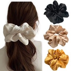 GOLD XIONG PADISHAH gomas satin extragrandes para dormir, tacto suave que cuida el cabello