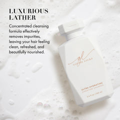 Shampoo sin sulfatos de Goldie Locks cuida el cabello sin proteínas para uso diario.