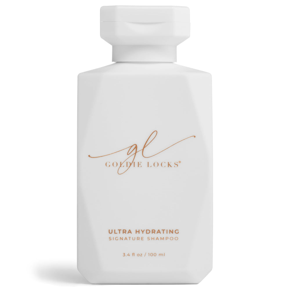 Shampoo Goldie Locks de viaje, botella de 3.4 onzas, ideal para uso diario.