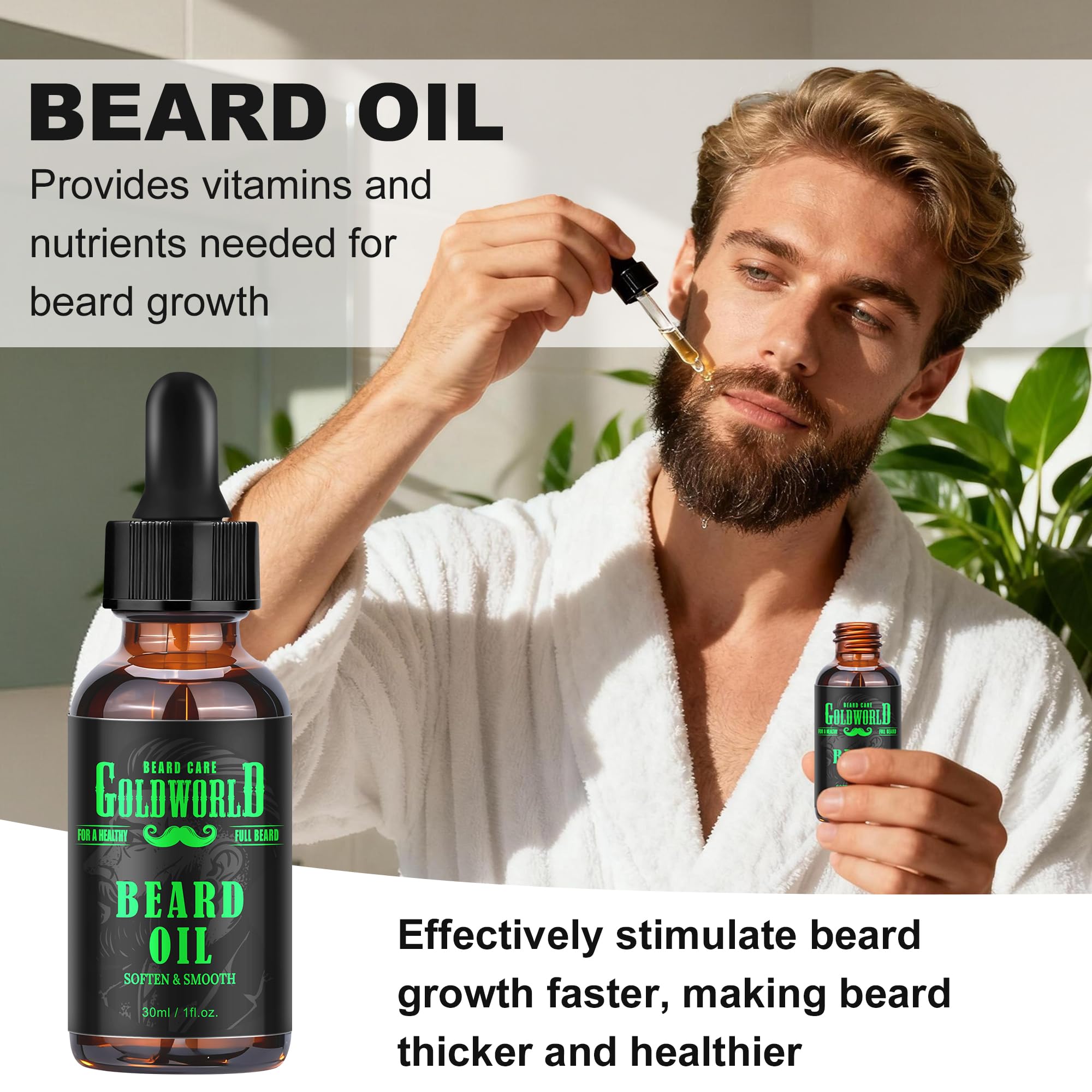GoldWorld Barba Balsamo: nutrición y definición para la barba