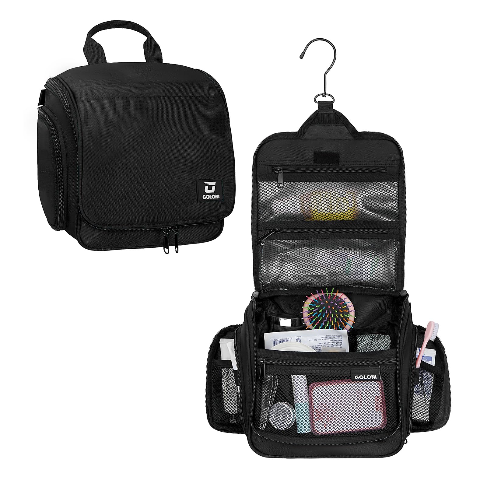 Goloni bolsa higiene colgante con 10 compartimentos para mantener todo en orden.