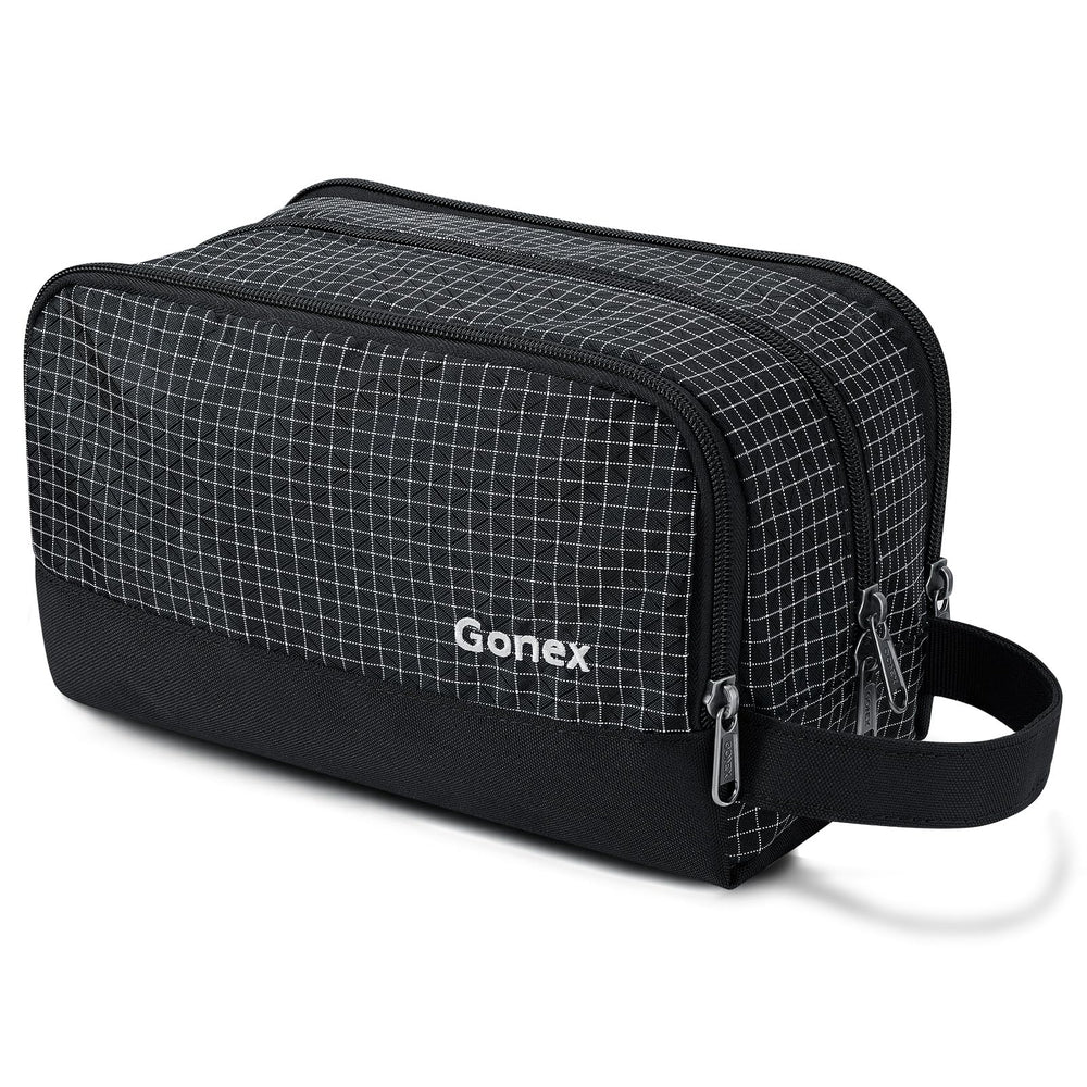 Gonex bolsa de aseo de viaje, resistente al agua, nylon duradero, ideal para viajes.