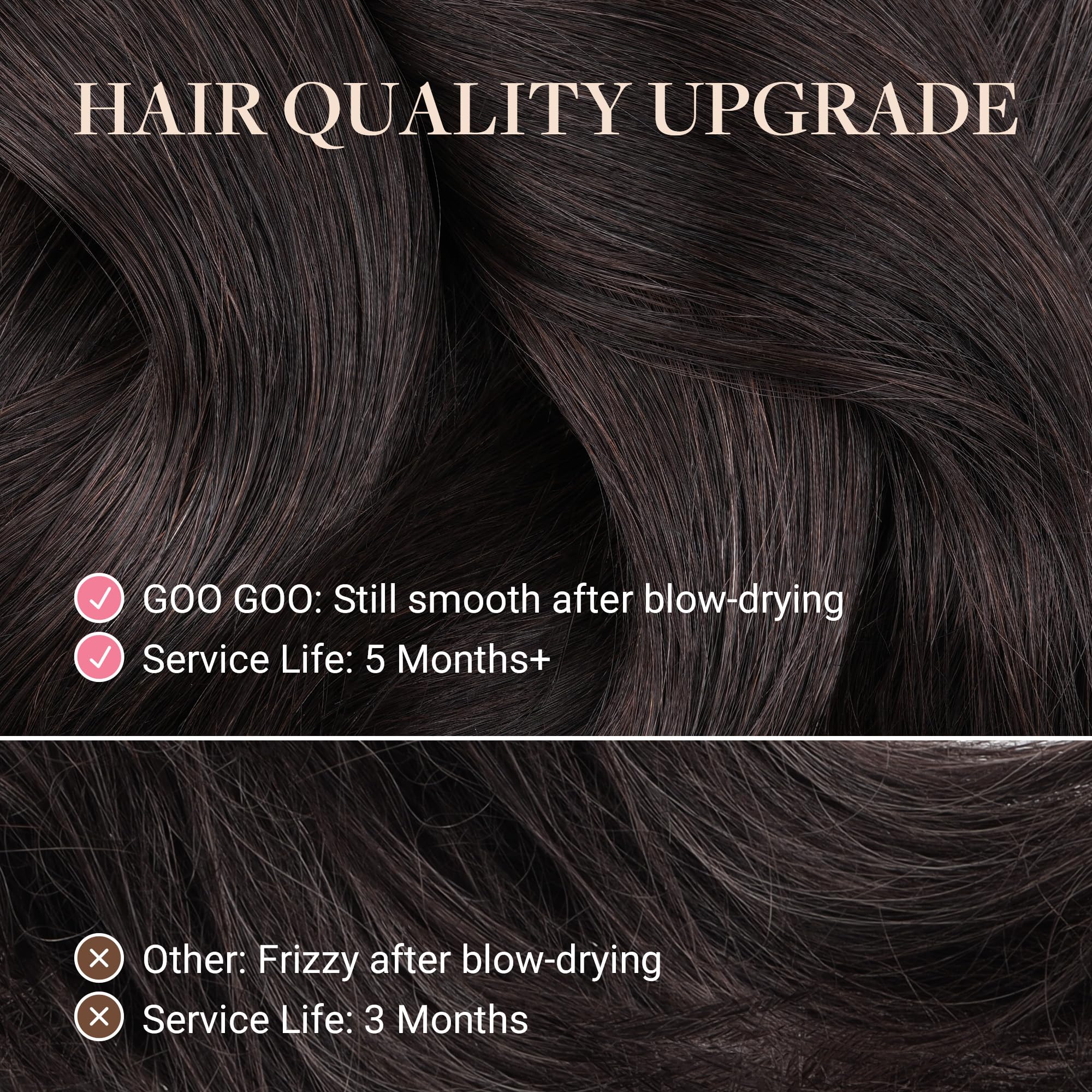 Base piel invisible para extensiones GOO GOO Tape, discreción y acabado suave