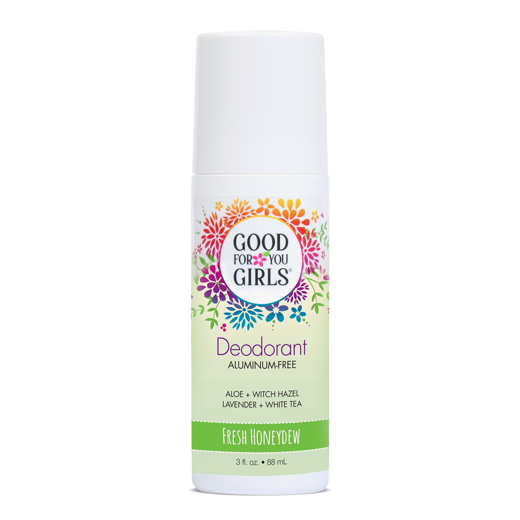 Desodorante Good For You Girls rodillo transparente con aroma Honeydew, protección discreta.