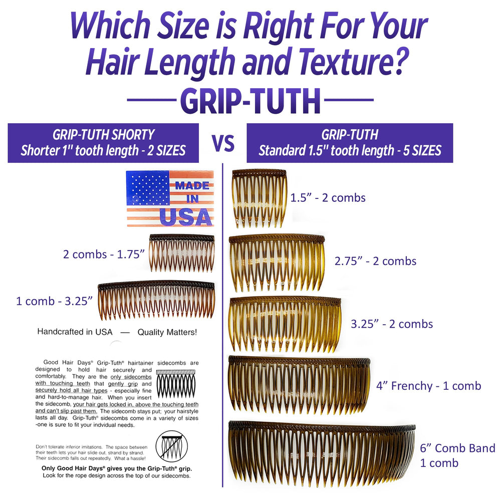 Good Hair Days Grip-Tuth Shorty Tuck: accesorio de belleza que combina apariencia de joya con peinado.