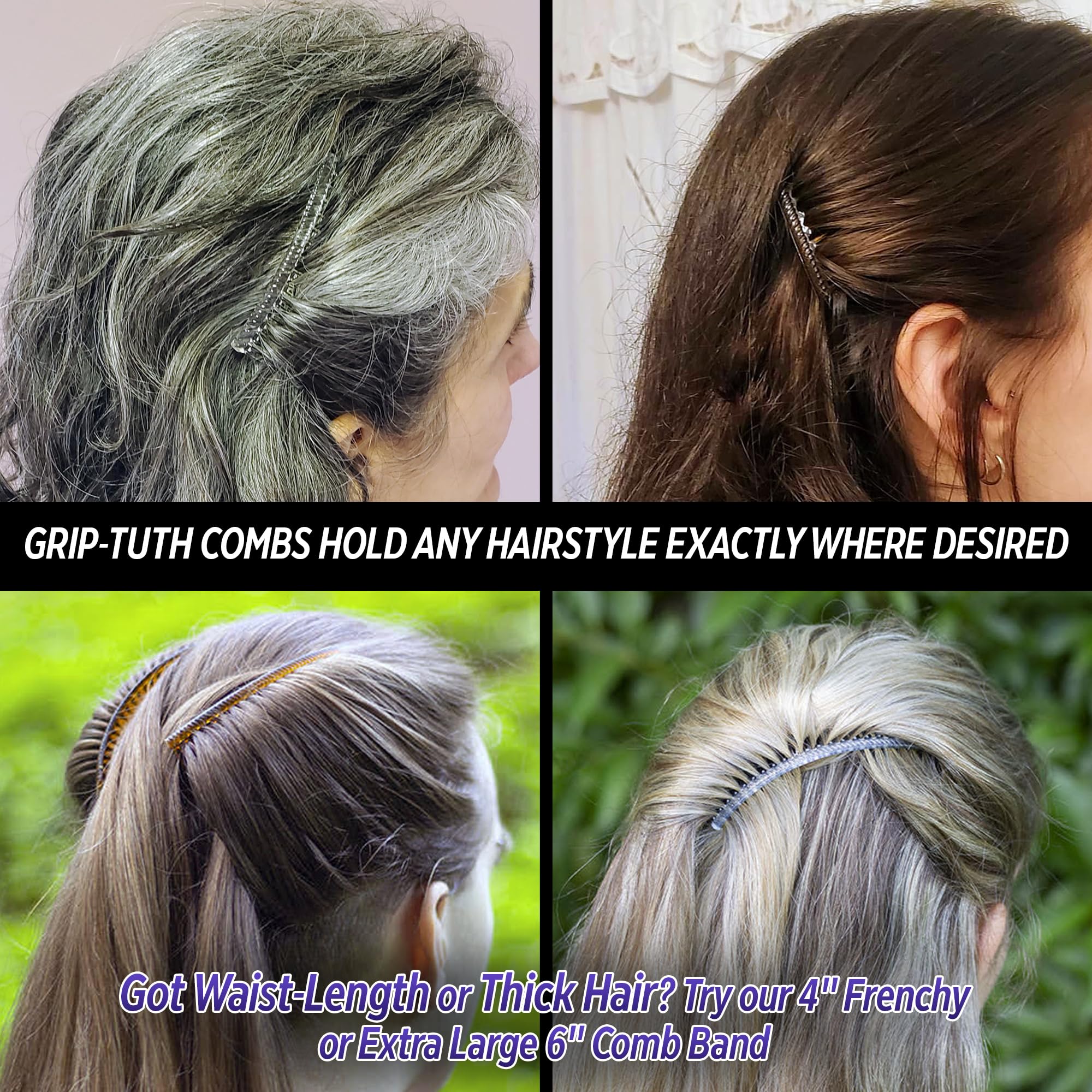 Good Hair Days Grip-Tuth Shorty Tuck: diseño antideslizante que mantiene el cabello fijo todo el día.
