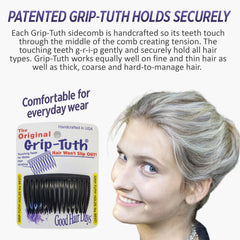 Good Hair Days Grip-Tuth Shorty Tuck: diseño ergonómico que facilita peinado estable durante el día.
