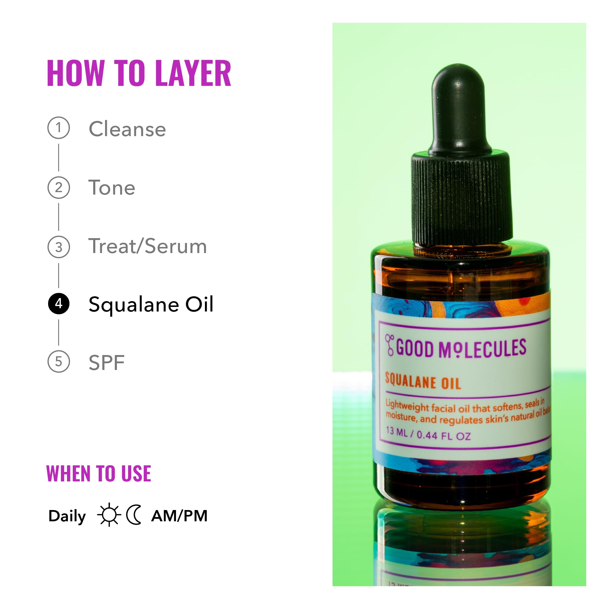 Good Molecules Esqualano equilibrio para piel mixta y grasa.