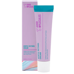 Good Molecules Crema suave retinol: bote listo para uso nocturno de piel más clara.