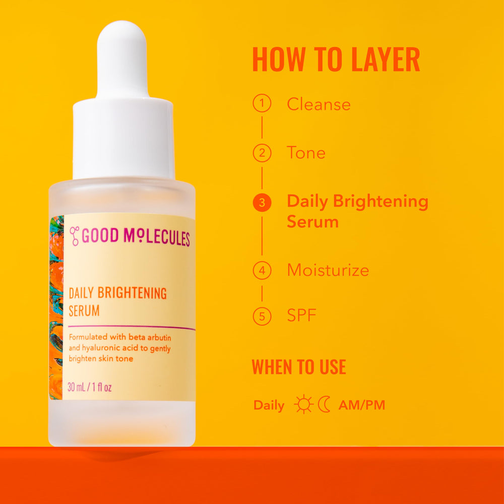 Good Molecules Daily Brightening Serum, textura ligera que se absorbe rápidamente