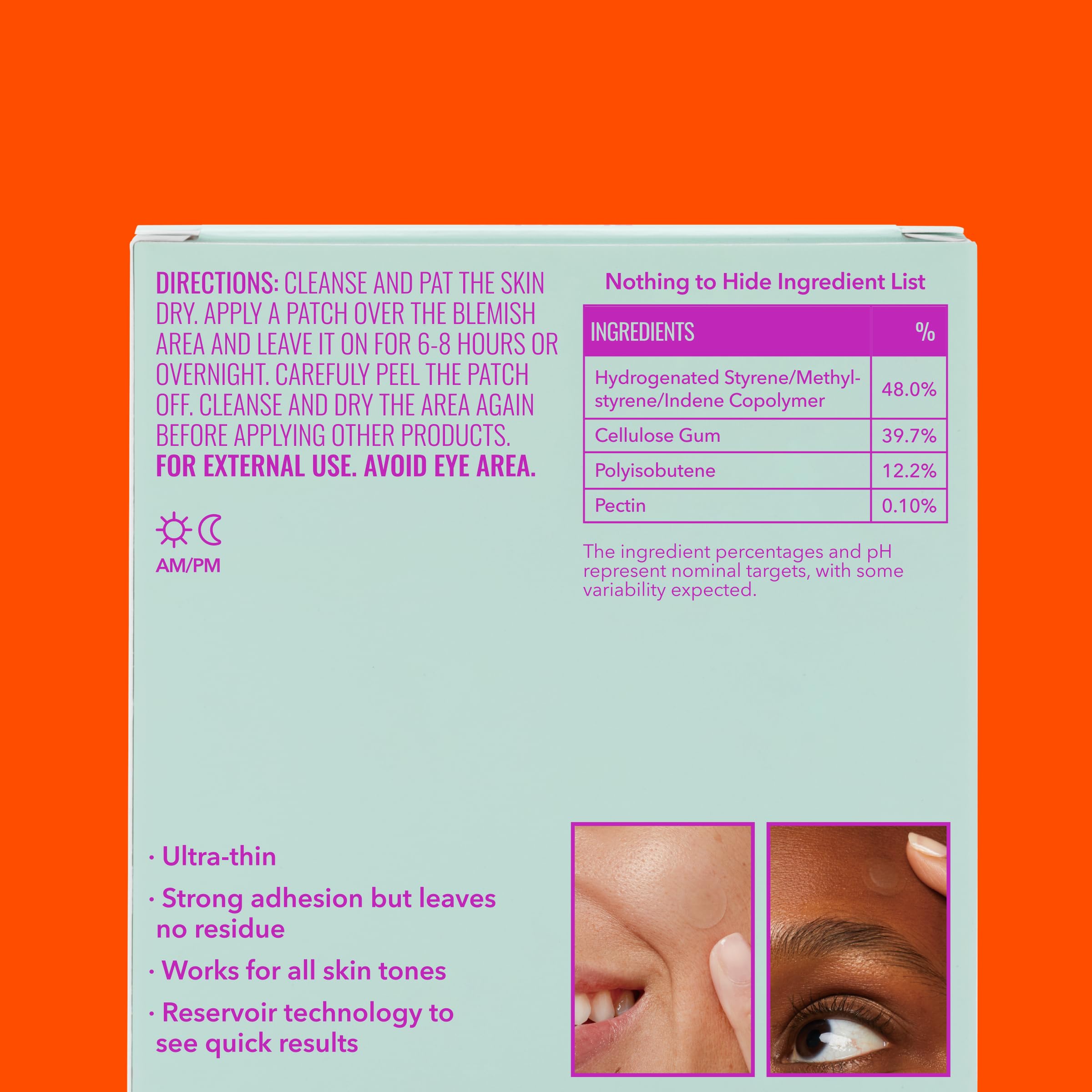 Good Molecules Pimple Patches box and patches; easy pack for multi-day use.