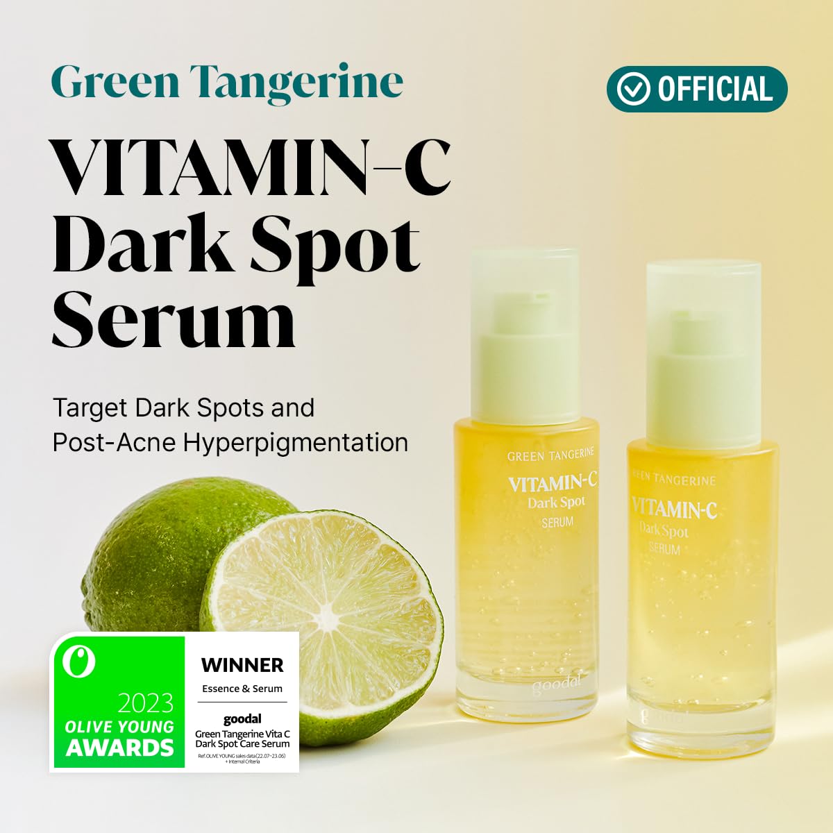 GOODAL extracto mandarina verde al 70%, antioxidante para piel radiante.