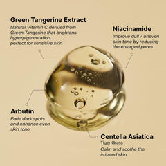 GOODAL mandarina verde fermentada con soja, ingredientes naturales para piel suave.