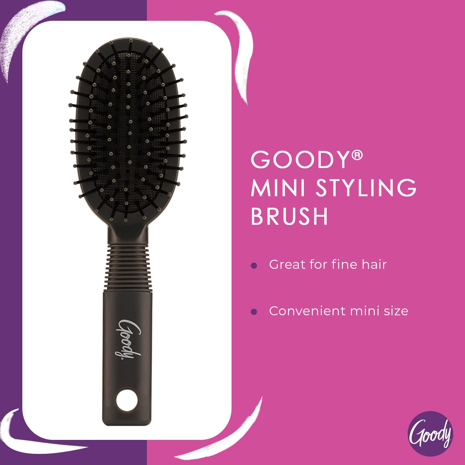Goody cepillo ovalado para pelo fino, peinado suave
