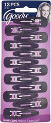 GOODY Contour Clips Clásicos en negro sujetan mechones para un peinado pulido