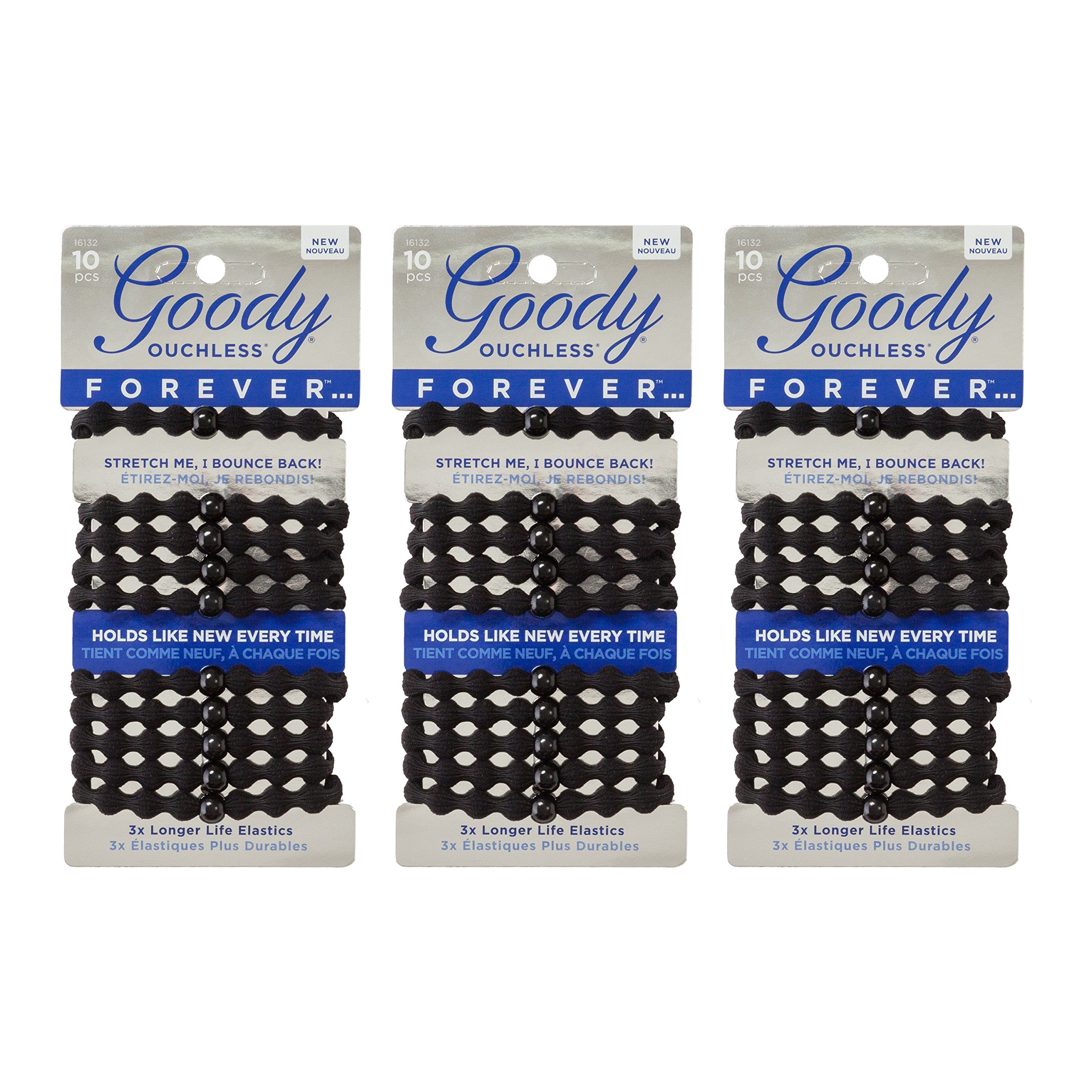 GOODY elástico para cola de caballo, sujeción suave y duradera.