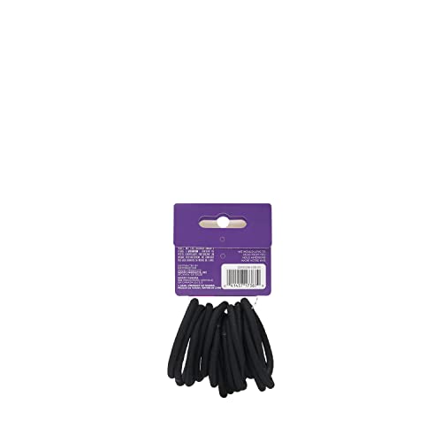 Goody elásticos para cabello grueso en negro, uso diario cómodo y seguro.