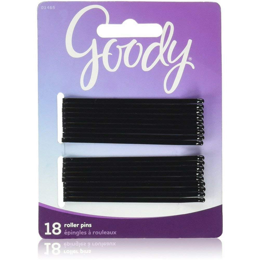 Horquillas negras de GOODY de 3 pulgadas para peinados versátiles y discretos.