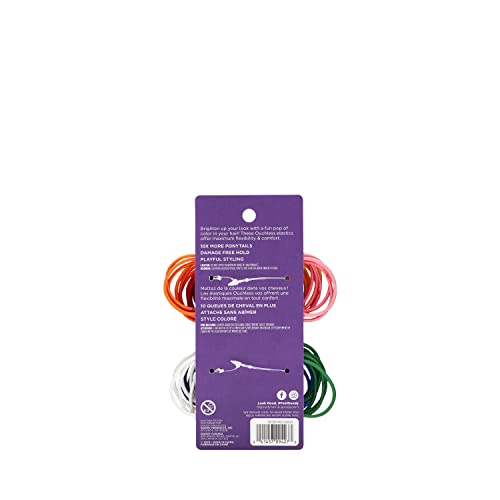 Gomas Goody Ouchless de 2 mm, para coletas pequeñas y cabellos delicados.
