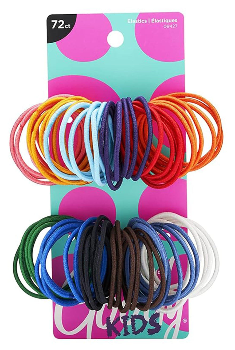 Gomas Goody Ouchless para niñas, colores vivos, sujeción cómoda todo el día.