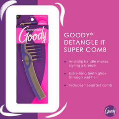 Goody peine-desenredante dientes extra largos para cabellos gruesos.