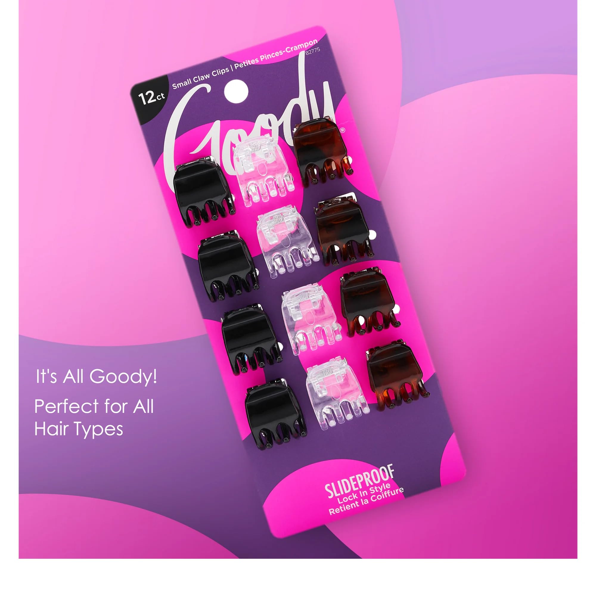Goody pinzas media garra tres dientes, ideal para viajar y mantener estilo