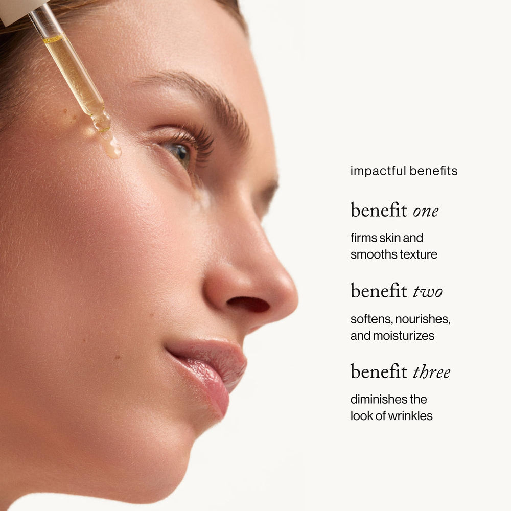 goop Aceite bakuchiol, gotero, alternativa suave al retinol para piel tersa.