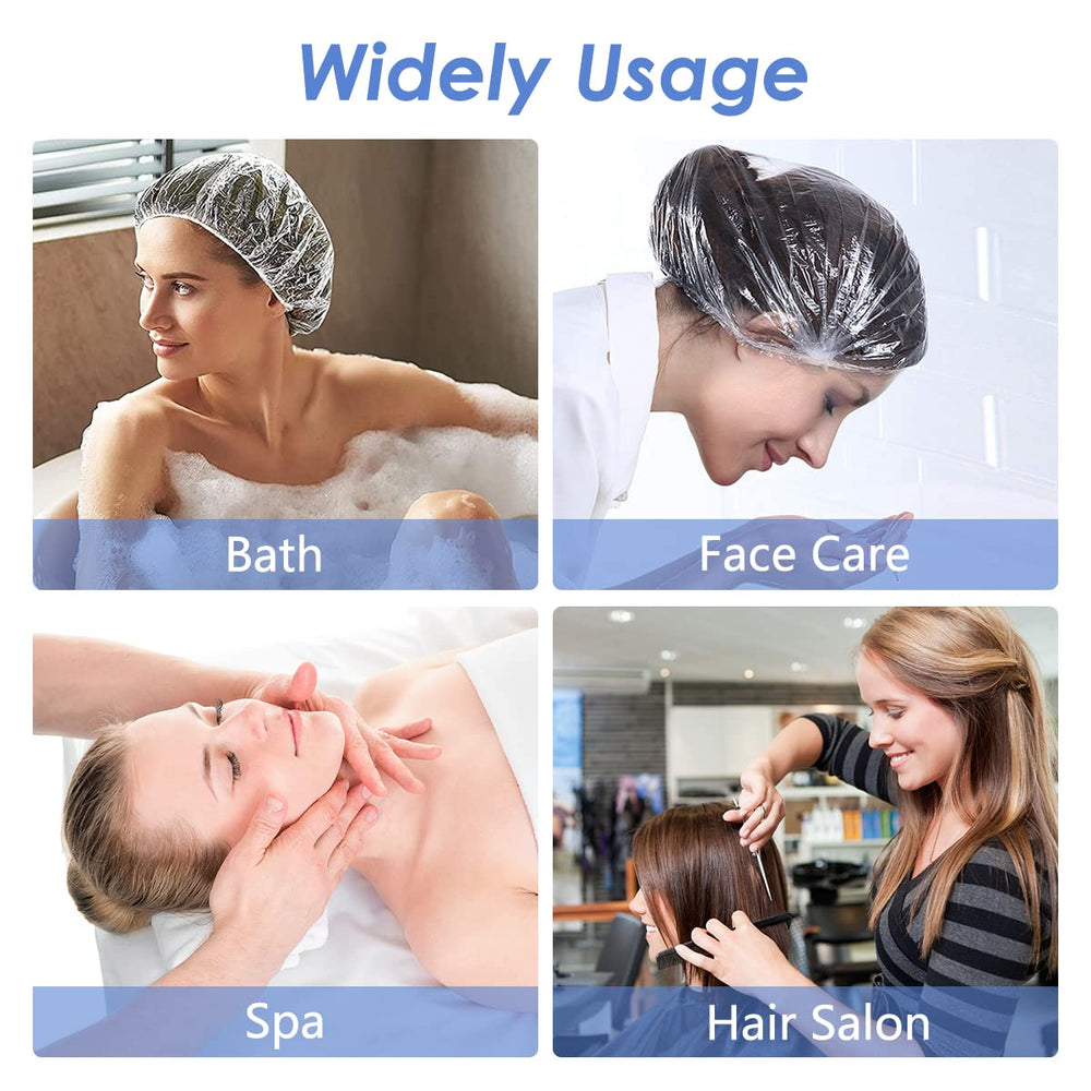 Gorro plástico duradero de Aquior protege el cabello al ducharte.