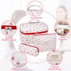 Gosect bolsa maquillaje pequeña con flor, ideal para salir.
