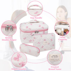 Gosect bolsa algodón blanca y rosa, tacto suave y fácil de limpiar.