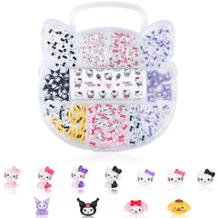 GOTPE adornos para uñas kawaii 3D en resina para decoración de uñas