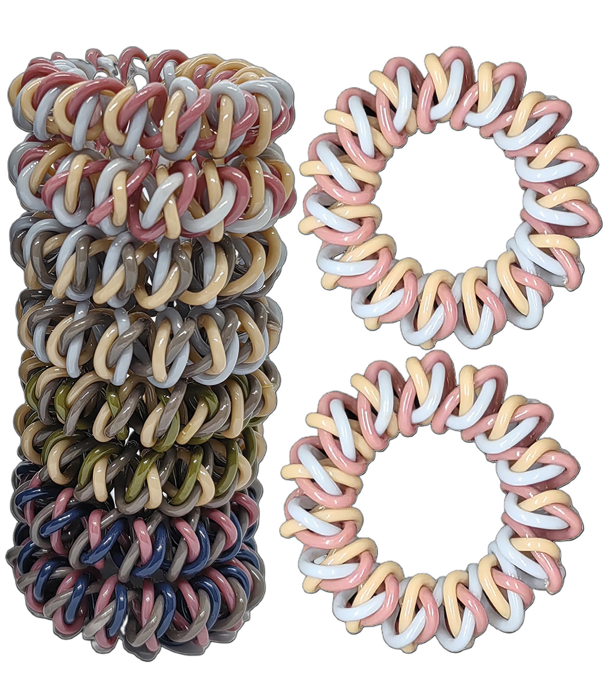 GoYoho tira espiral multicolor para cabello, desenredo sin tirar.