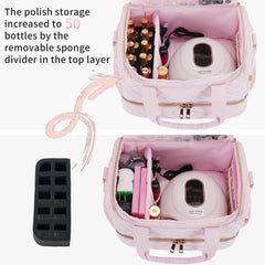 GR69N organizer with lamp compartment for on‑the‑go nail lighting