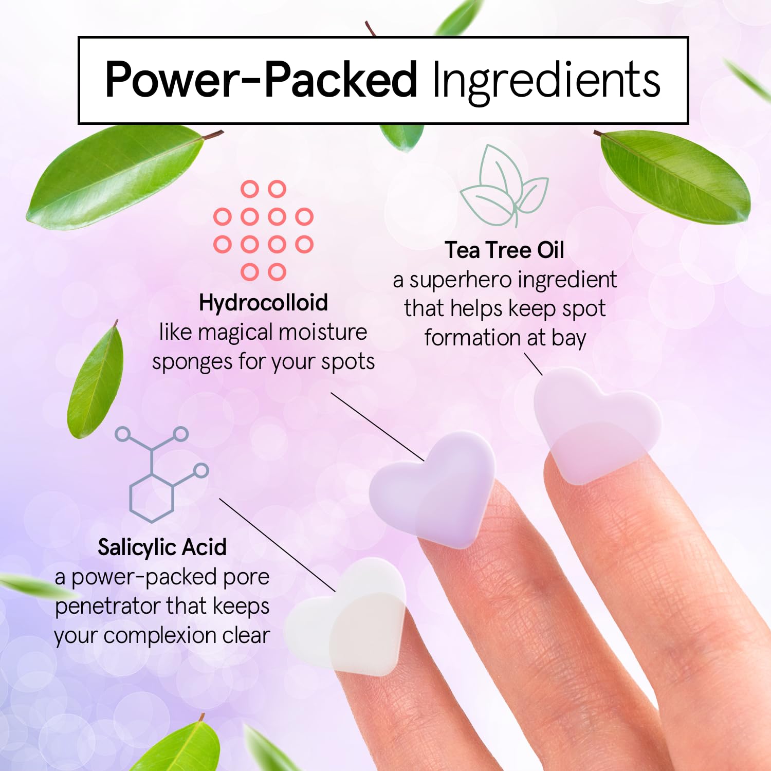 Parche hidrocoloide grace & stella para rostro absorbe fluidos con suavidad.