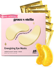 grace-stella patch-yeux-or — Rafraîchit la zone délicate sous les yeux.