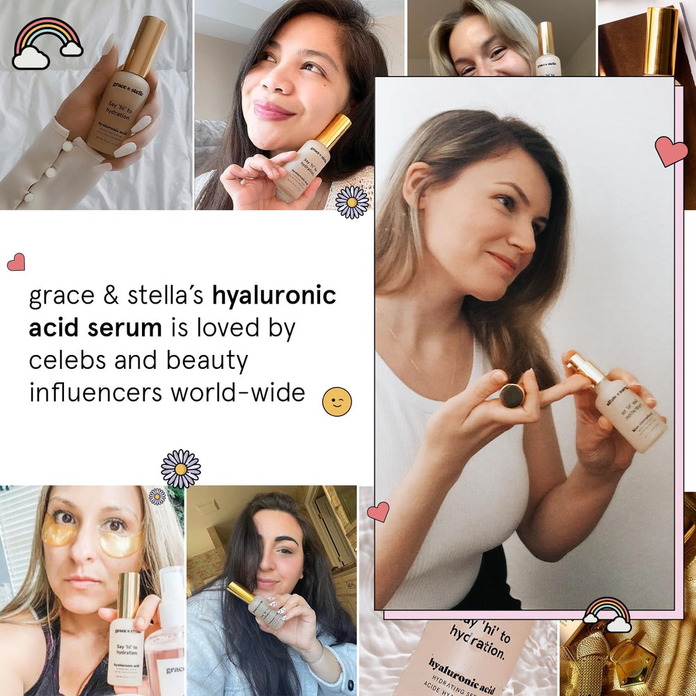Grace & Stella serum hialurónico ingredientes veganos destacados