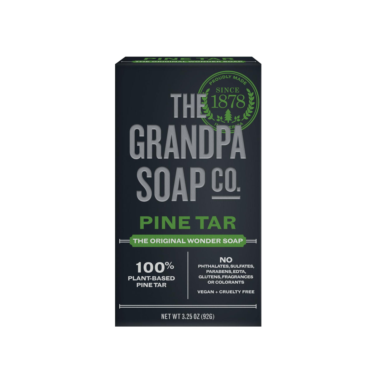 The Grandpa Soap Company barra de jabón de alquitrán de pino para uso diario