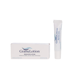 GranuLotion empaque compacto para retoques diarios y viajes.