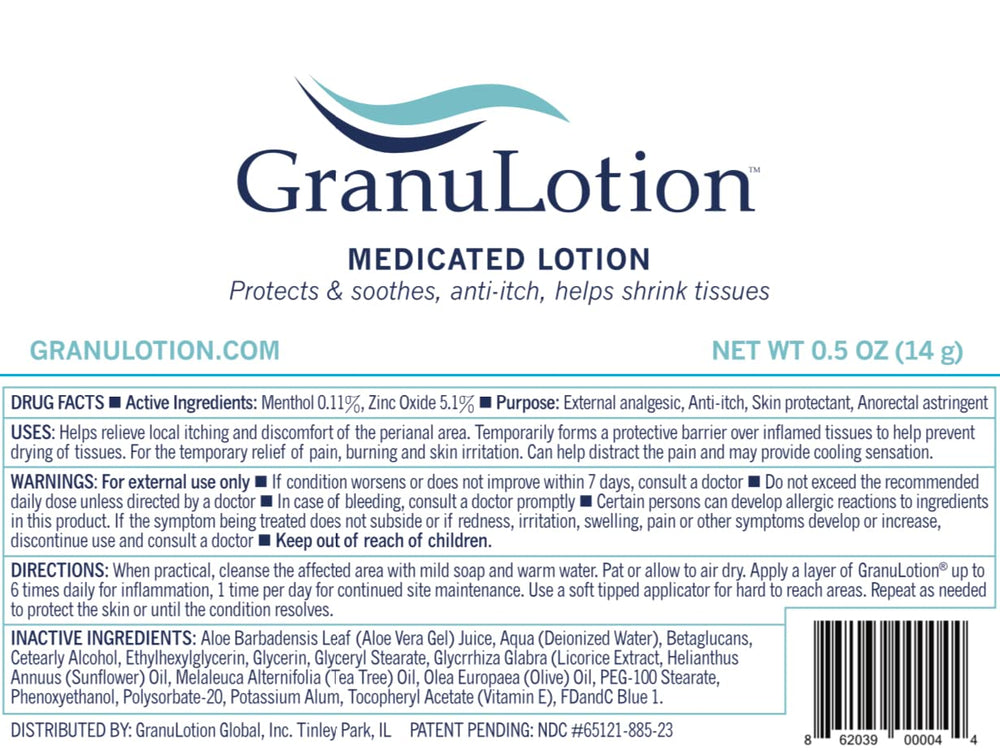 GranuLotion textura cremosa ofrece una aplicación suave y cómoda.