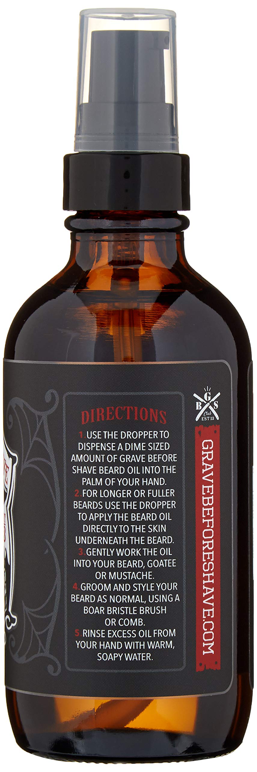 Grave Before Shave beard oil Bay Rum application demonstrates conditioning and shine.